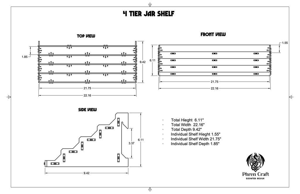 4 Tier Jar Organizer