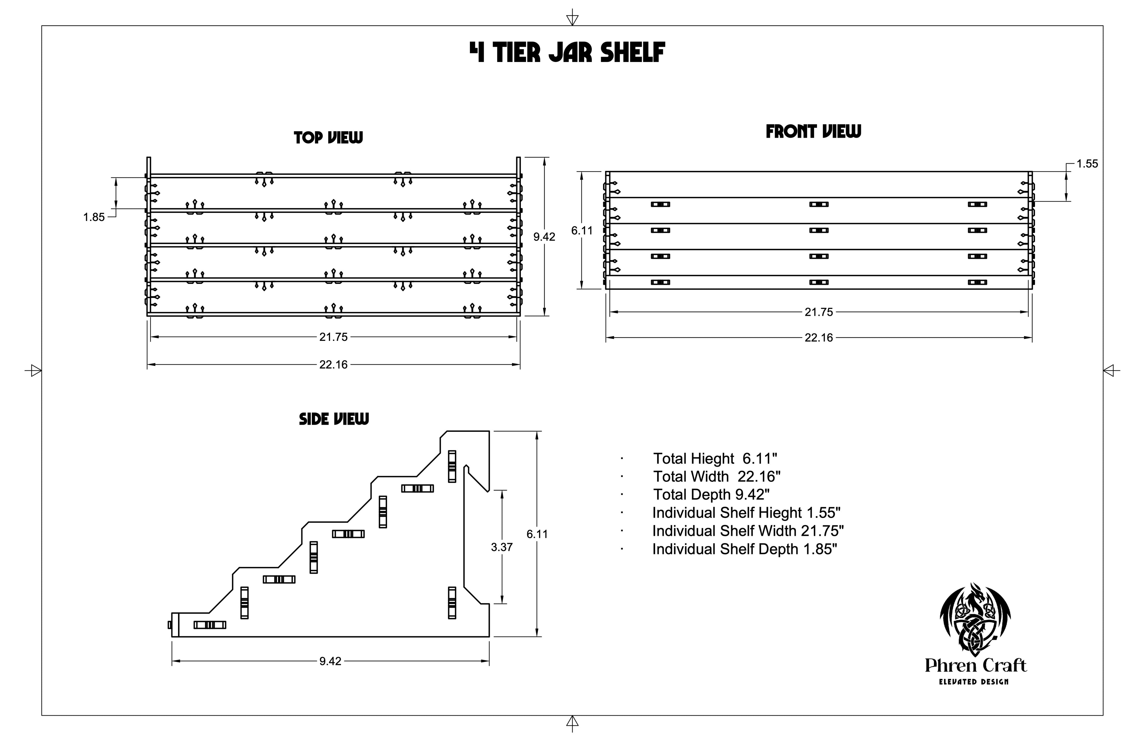 4 Tier Jar Organizer