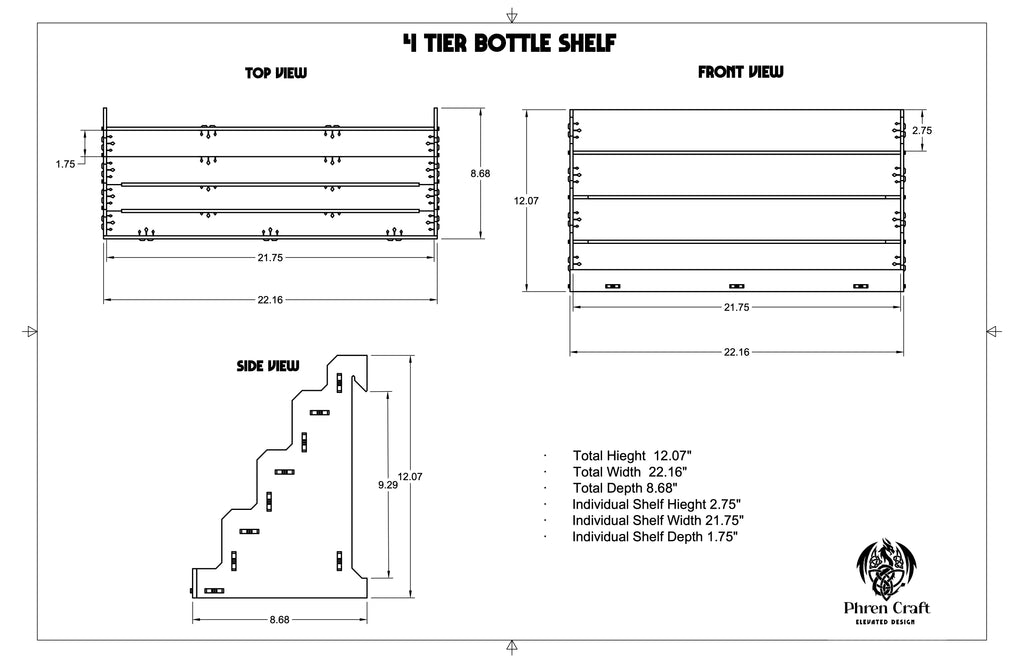 4 Tier Bottle Organizer