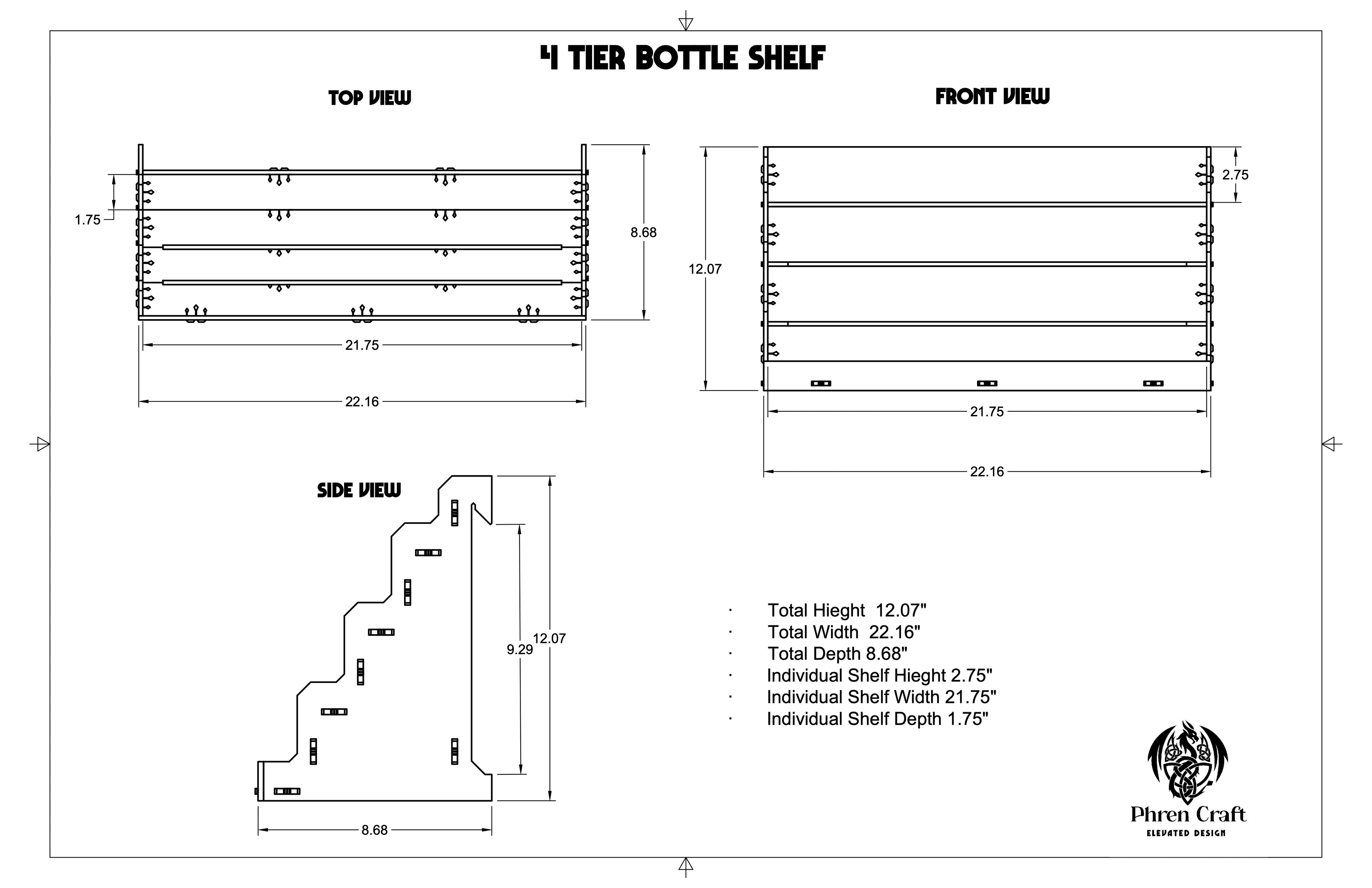4 Tier Bottle Organizer