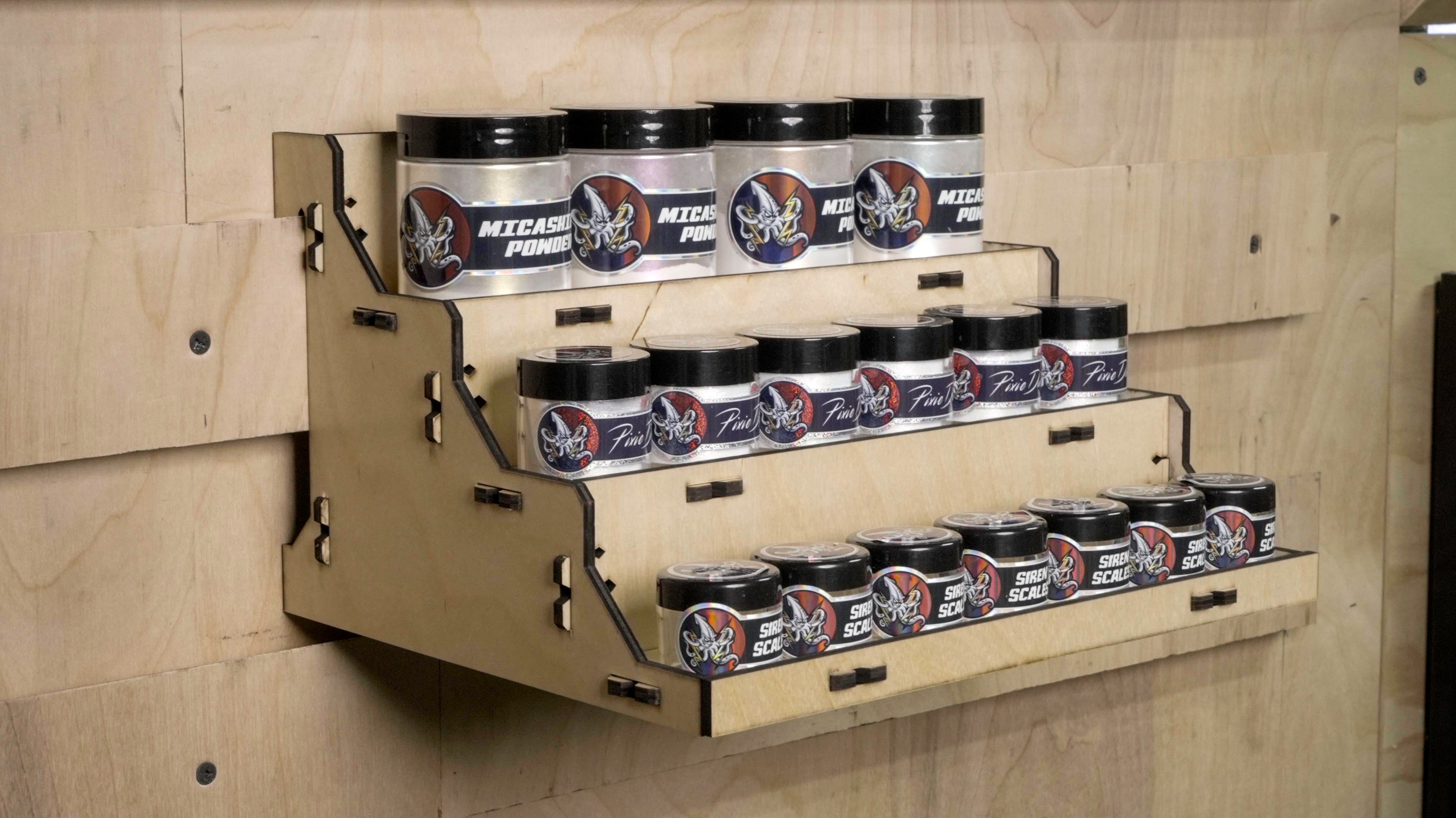 Compact 3 Tier Jar Organizer